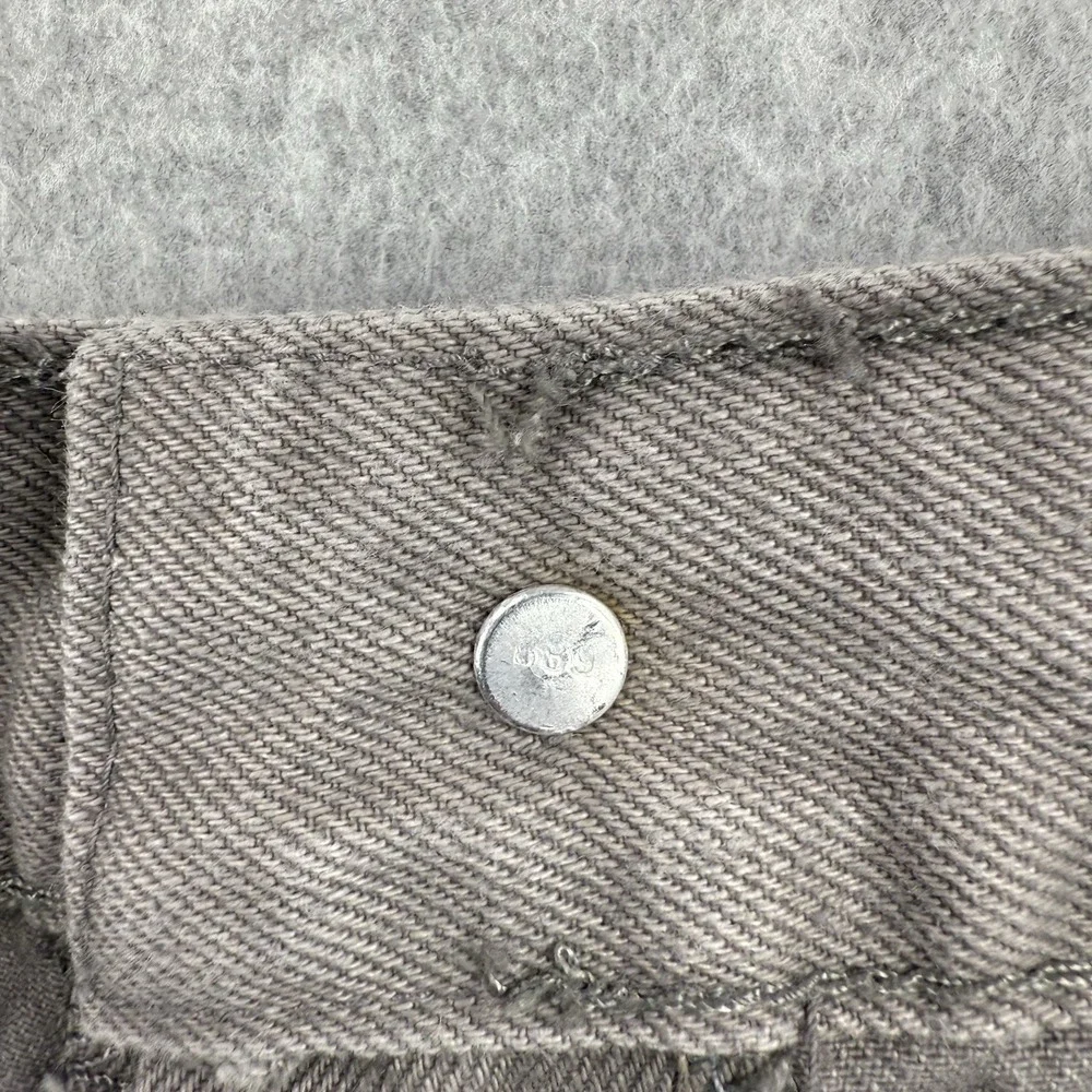 Vintage Levis Jeans Mens 38x30 Gray 501 Straight‎ Leg Button Fly Made In USA